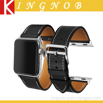 France Calf Leather Strap Bracelet Leather Watch Band For Apple Watch Strap